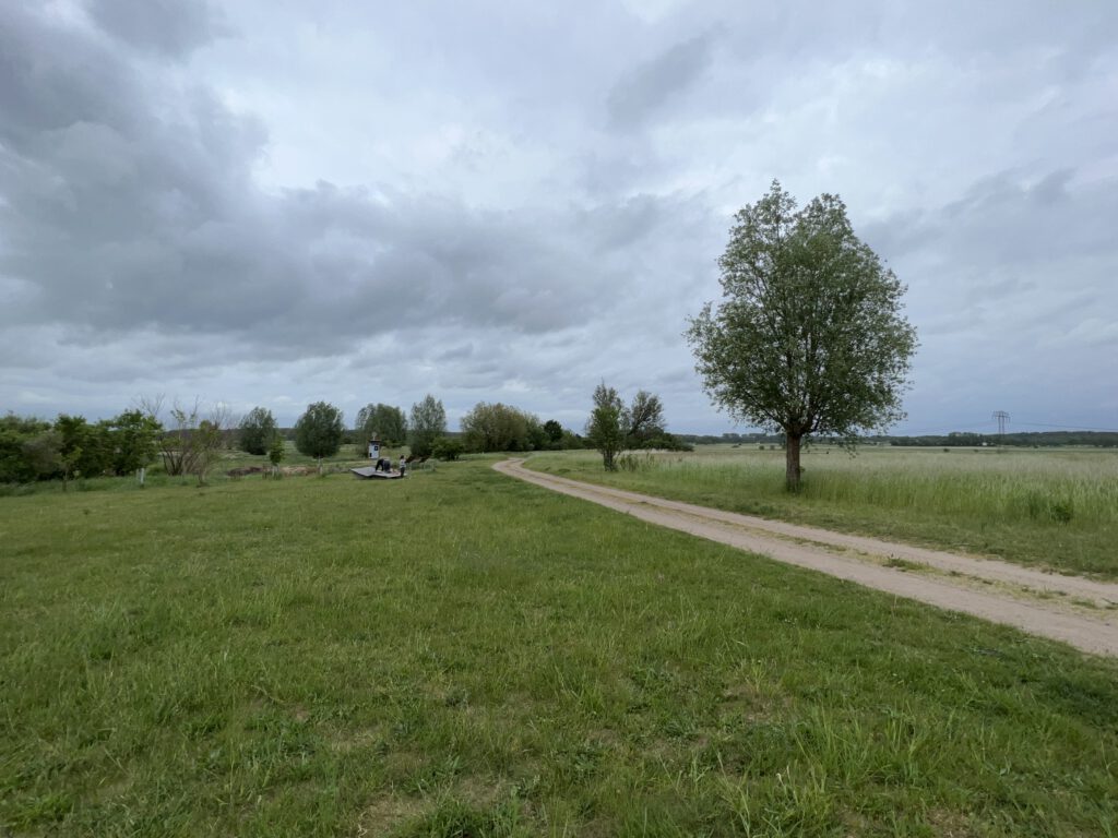 Ende der Dorfstraße in Dobbin