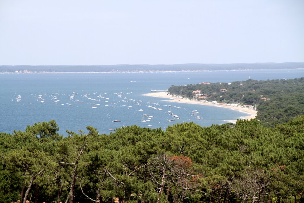 Blick von der Dune de Pyla auf den Atlantik