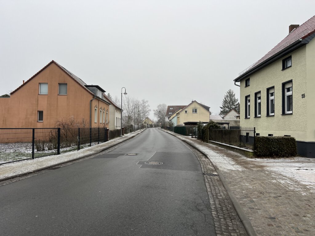 Blick in die Potsdamer Straße in Werder (Havel)