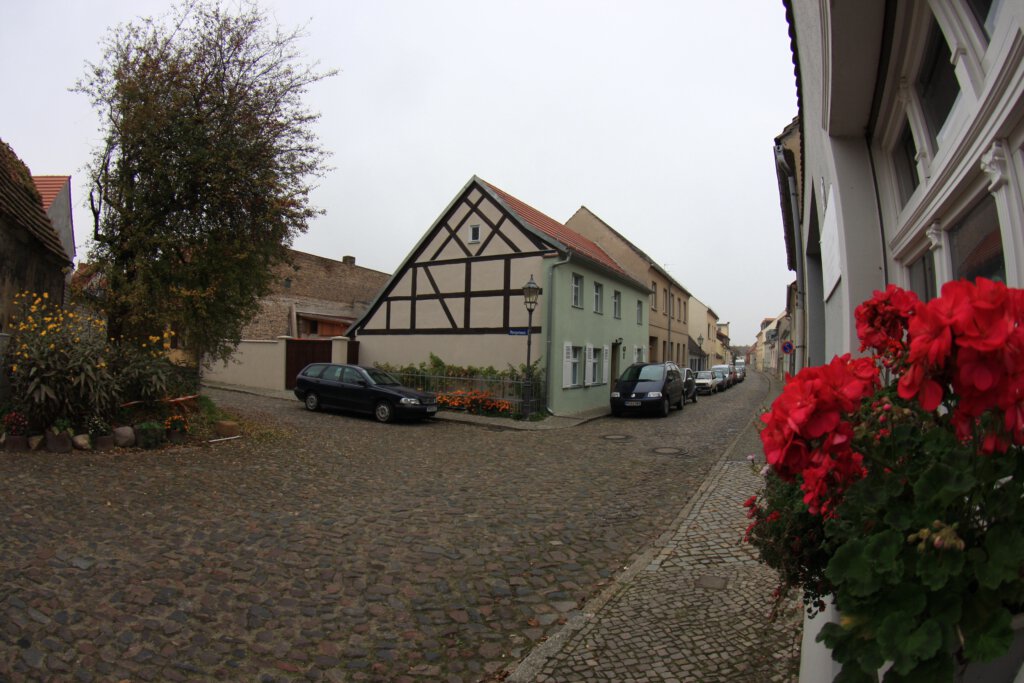Blick in die Fischerstraße in Werder (Havel)