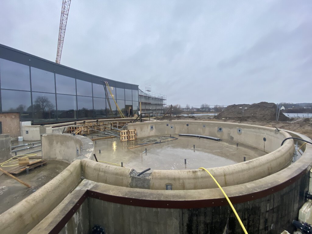 Havel-Therme Werder (Havel) im Bau: Tag der offenen Tür im März 2020