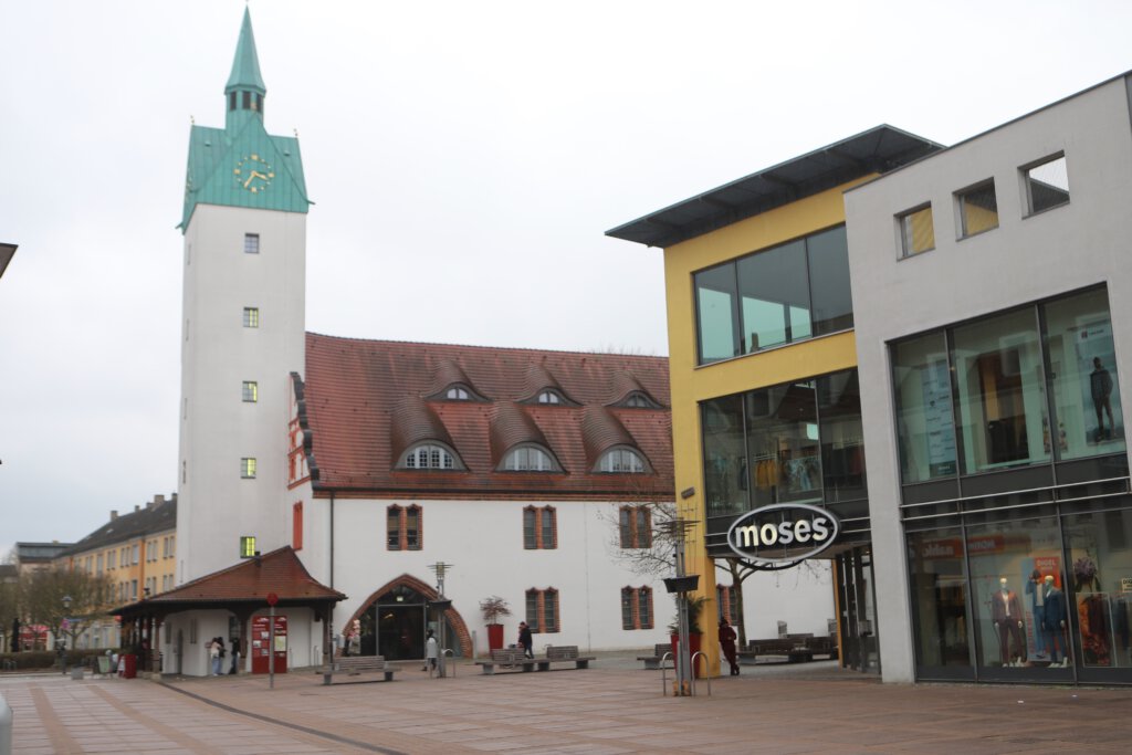 Rathaus auf dem Marktplatz in Fürstenwalde