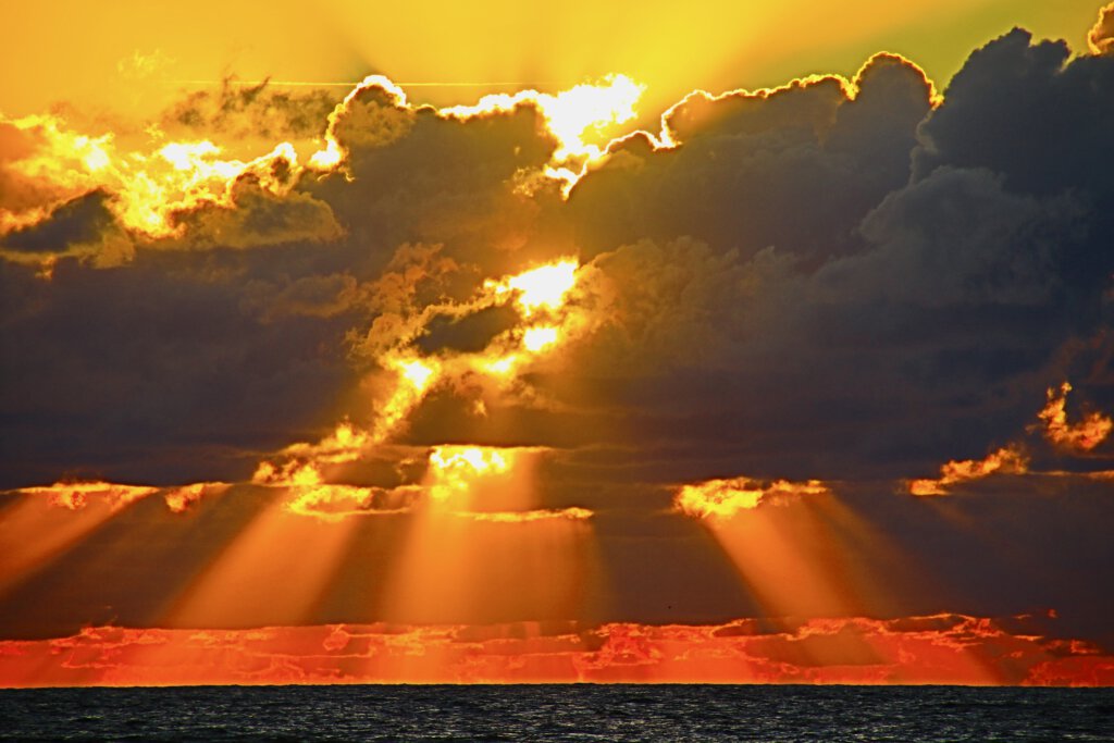 Sonnenuntergang über dem Atlantik