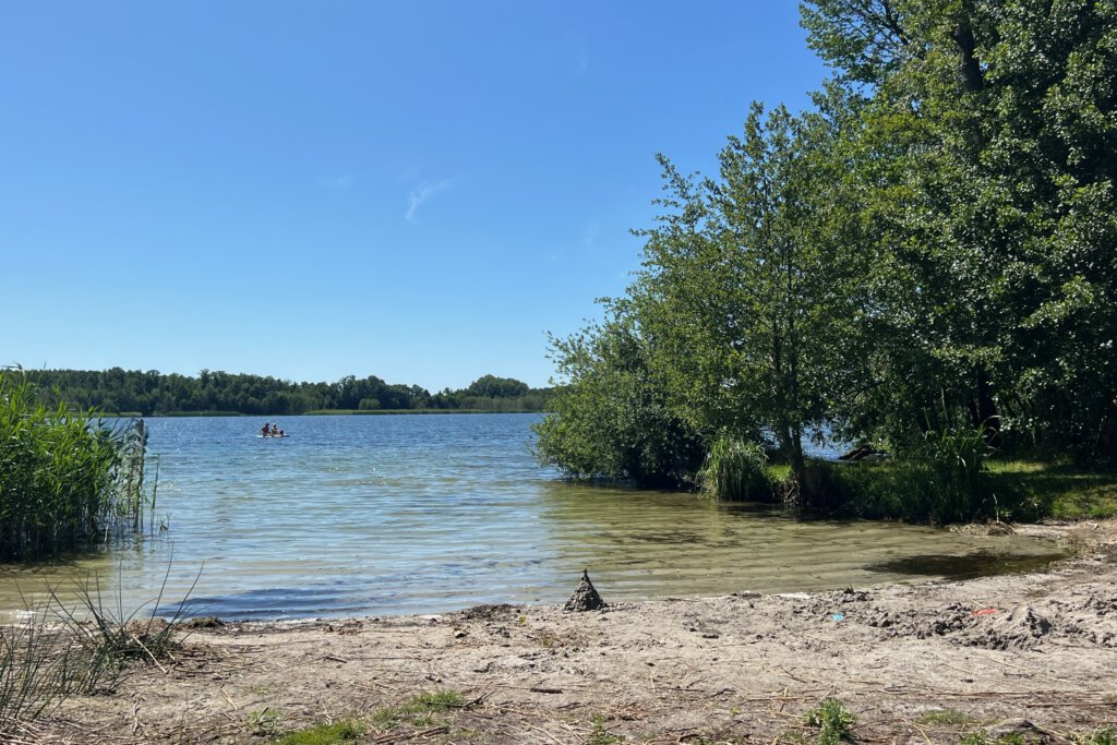 Wilde Badestelle am Plessower See