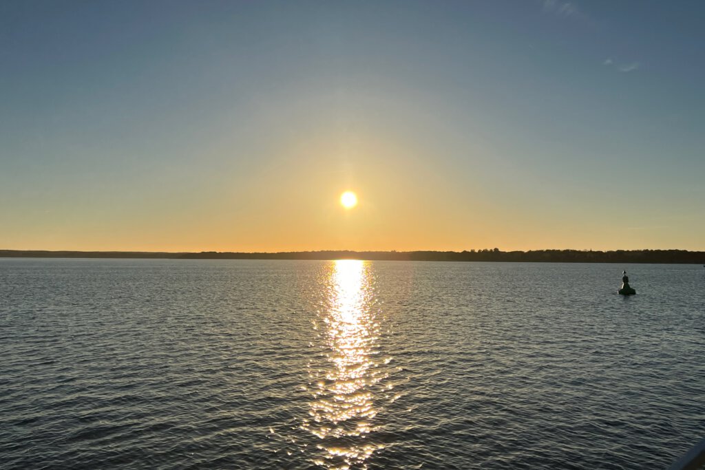 Sonnenuntergang über dem Schwielowsee in Potsdam-Mittelmark